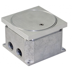 Floorbox IP67 zewnętrzna najazdowa, 1,5xM45, aluminium