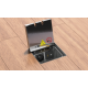 Cube CSB - floorbox ze stali nierdzewnej na 2 gniazda, parkiet/panele/gres/kamień