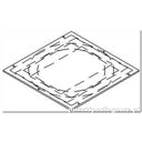 Rama nośna do puszki pod wykładzinę na 12 gniazda M45