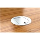 Floorbox okrągły 8601-APL , 1 gniazdo zasilające
