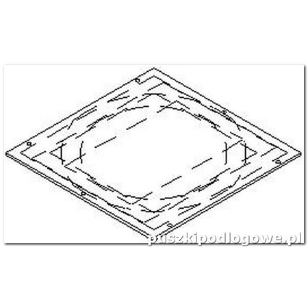 Rama nośna do puszki pod wykładzinę na 12 gniazda M45