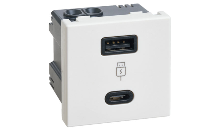 Ładowarka USB (A+C),18 W K45 K126F/14 biała